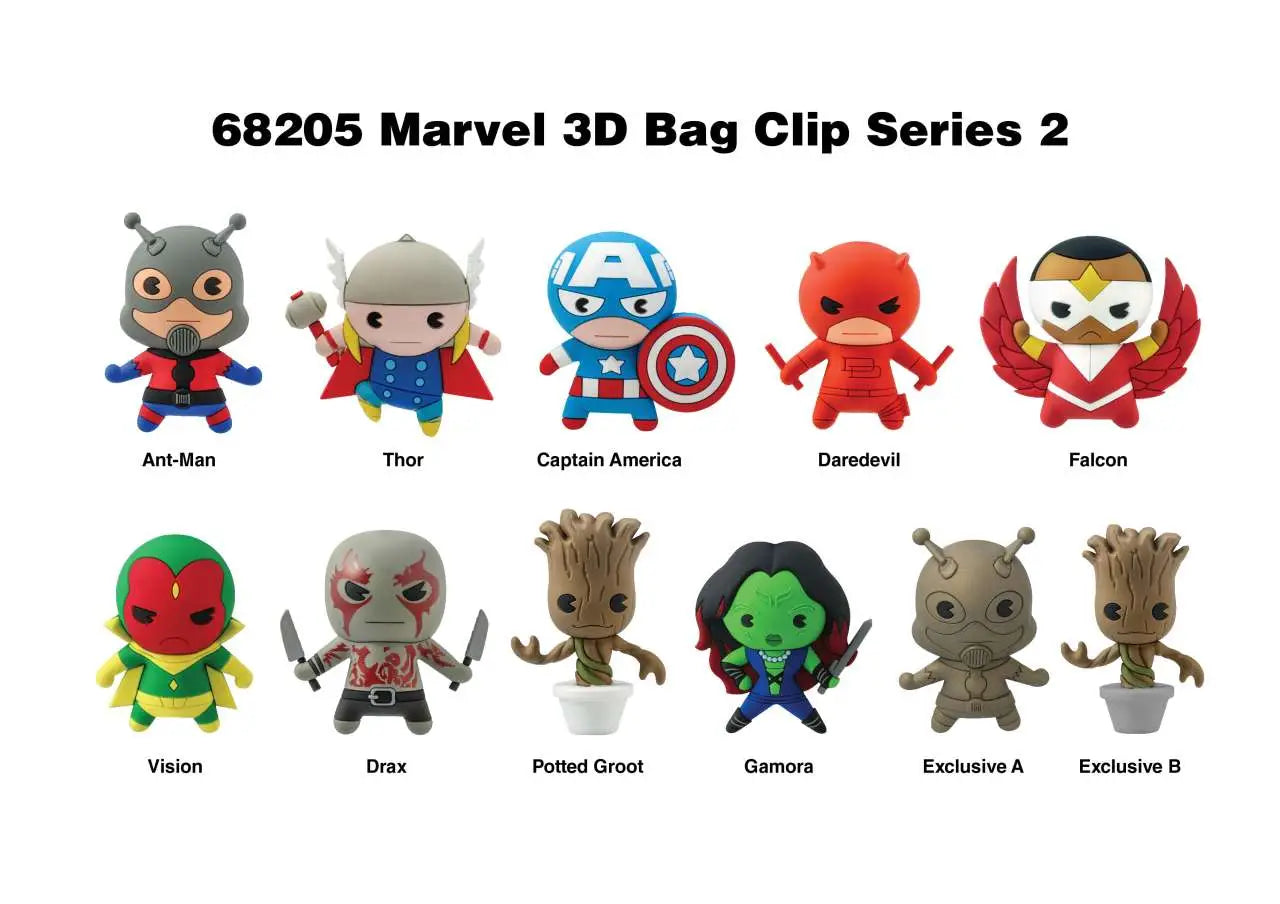 MARVEL S.2 BAG CLIP BLIND BOX DISPLAY (24)