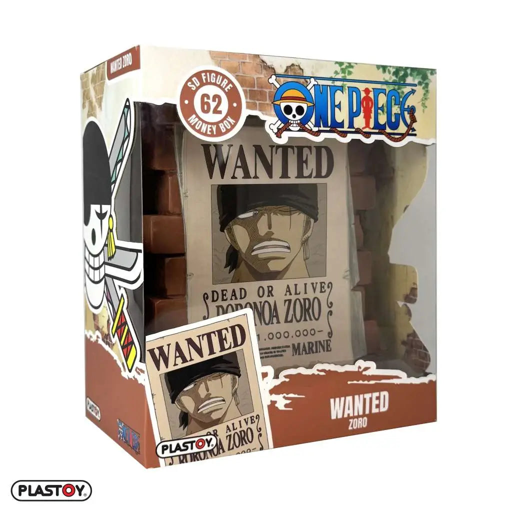 ONE PIECE POSTER WANTED ZORO MONEY BOX