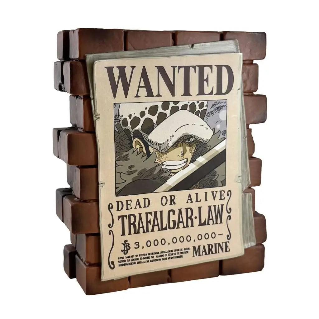 ONE PIECE POSTER WANTED LAW MONEY BOX