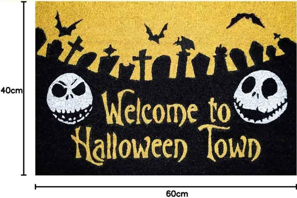 THE NIGHTMARE BEFORE CHRISTMAS HALLOWEEN TOWN DOORMAT