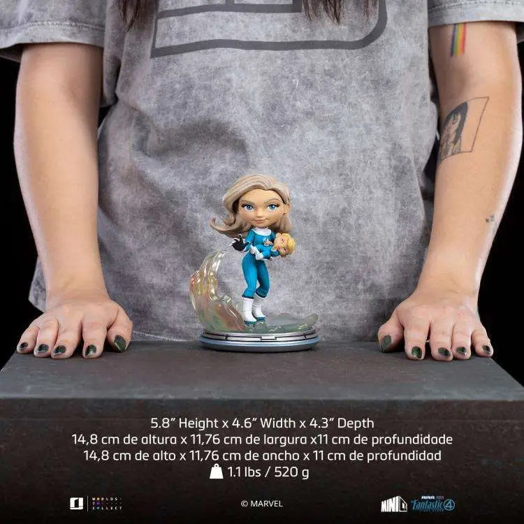 FANTASTIC FOUR FIRST STEPS INVISIBLE WOMAN AND FRANKLIN MINICO
