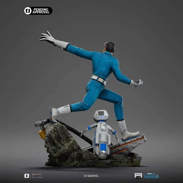 FANTASTIC FOUR FIRST STEPS MR. FANTASTIC AND H.E.R.B.I.E 1/10 STATUE