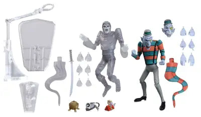 TMNT CARTOON CREEPY EDDIE & SHIBANO-SAMA 2PACK AF