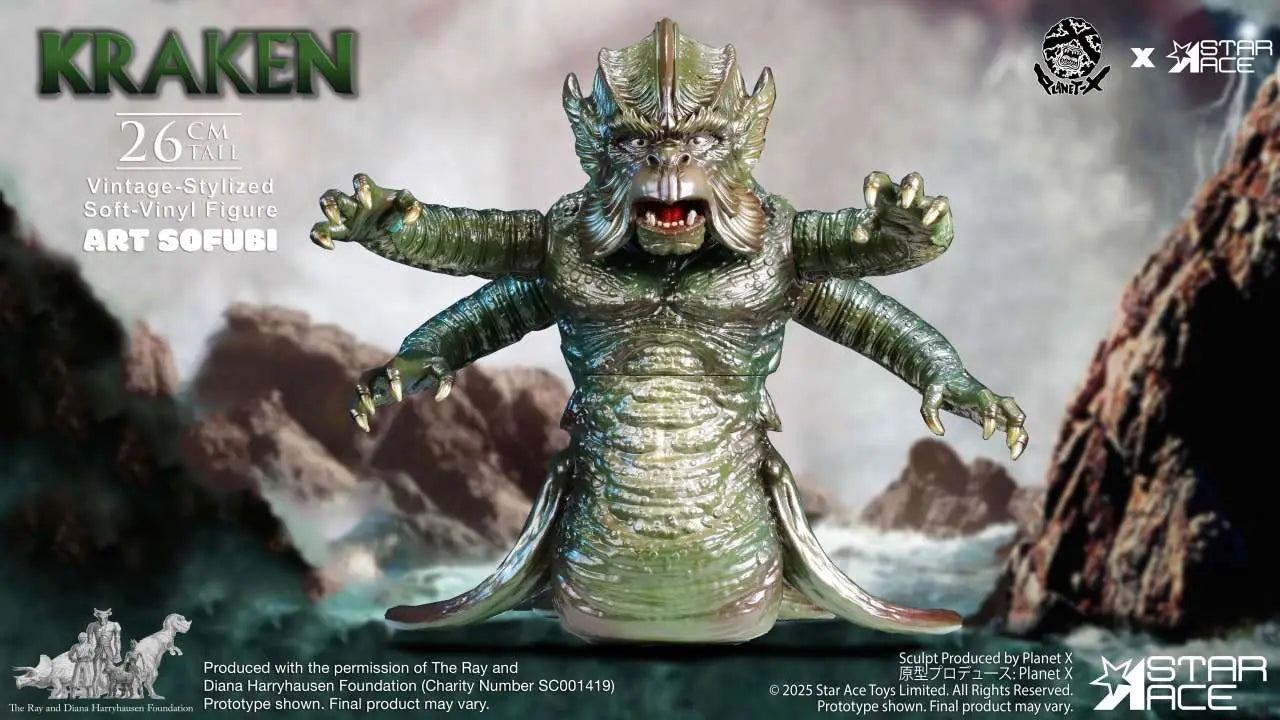 RAY HARRYHAUSEN KRAKEN VINTAGE-STYLIZED SOFT-VINYL STATUE