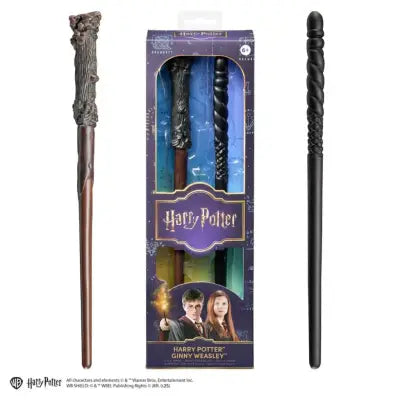 HARRY POTTER AND GINNY WEASLEY ROLE PLAY PVC 2PACK WANDS