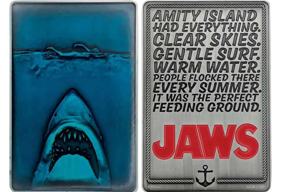 JAWS 50TH ANNIVERSARY MOVIE POSTER INGOT