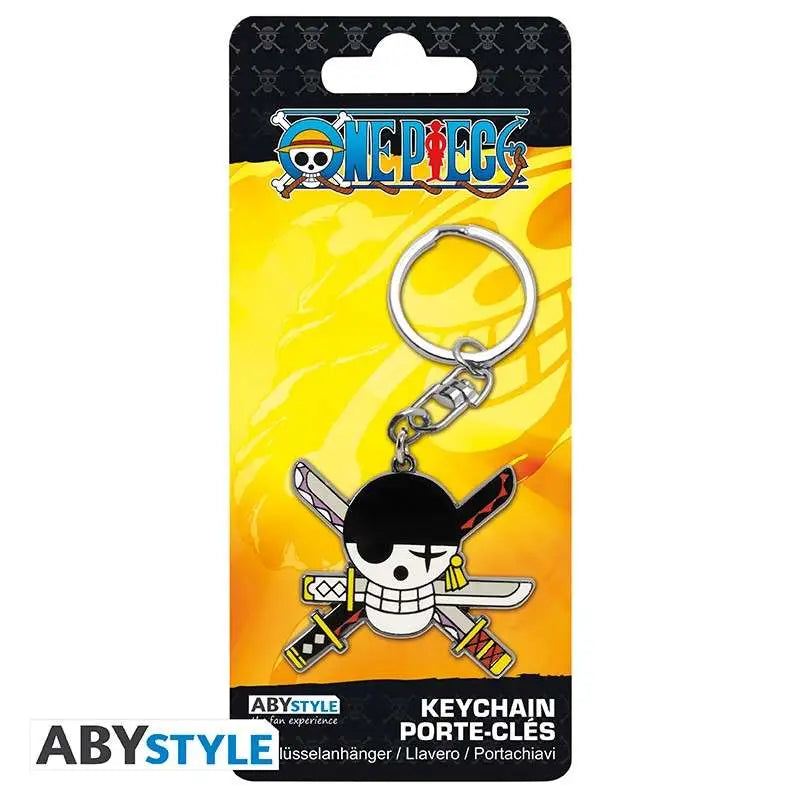 ONE PIECE RORONOA ZORO EMBLEM KEYCHAIN
