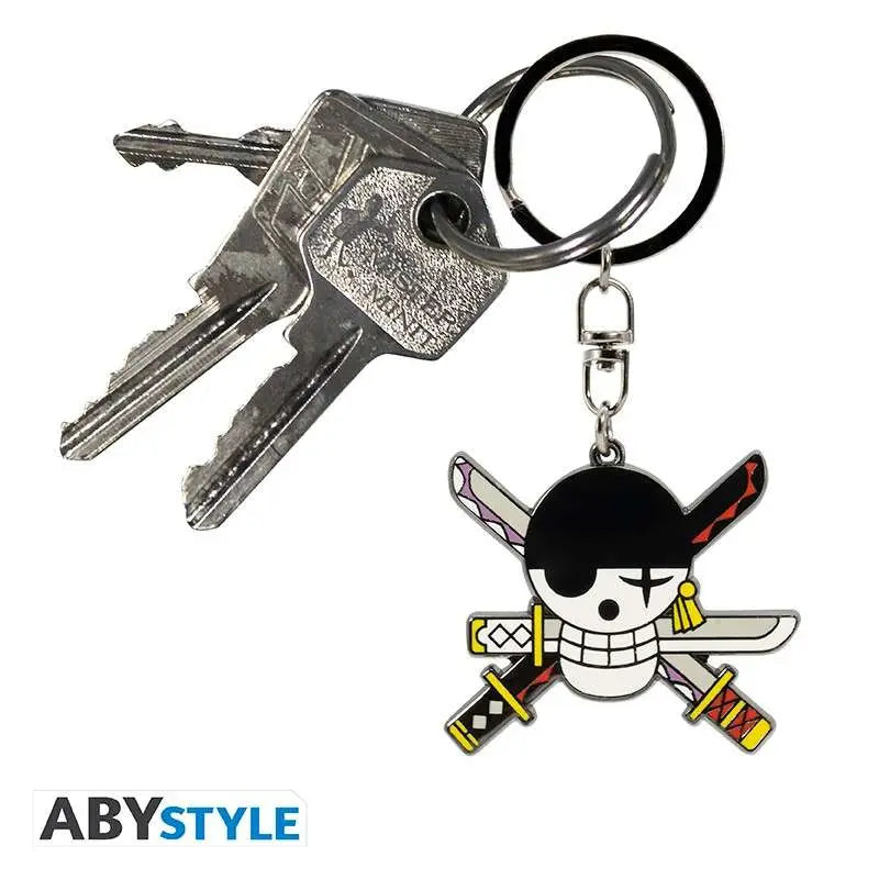 ONE PIECE RORONOA ZORO EMBLEM KEYCHAIN
