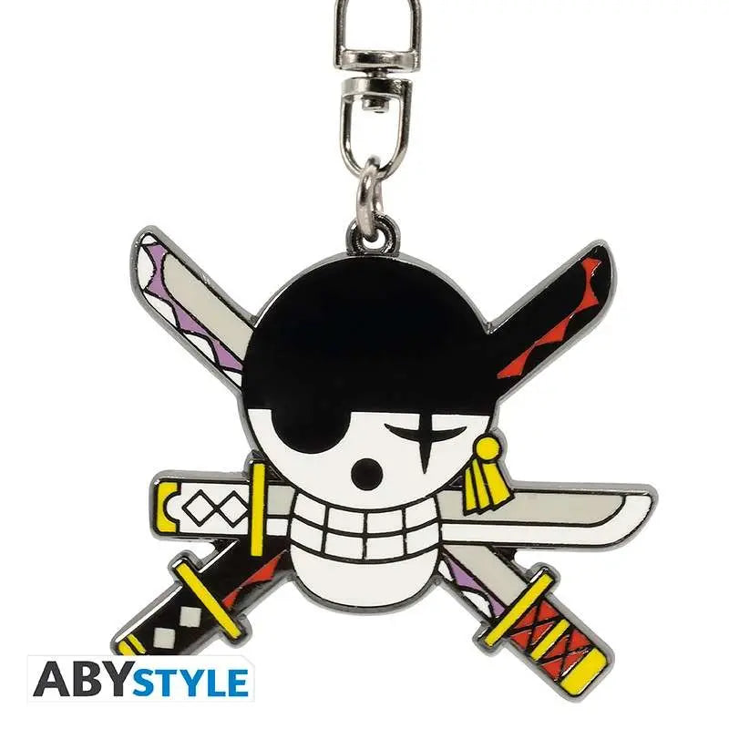 ONE PIECE RORONOA ZORO EMBLEM KEYCHAIN