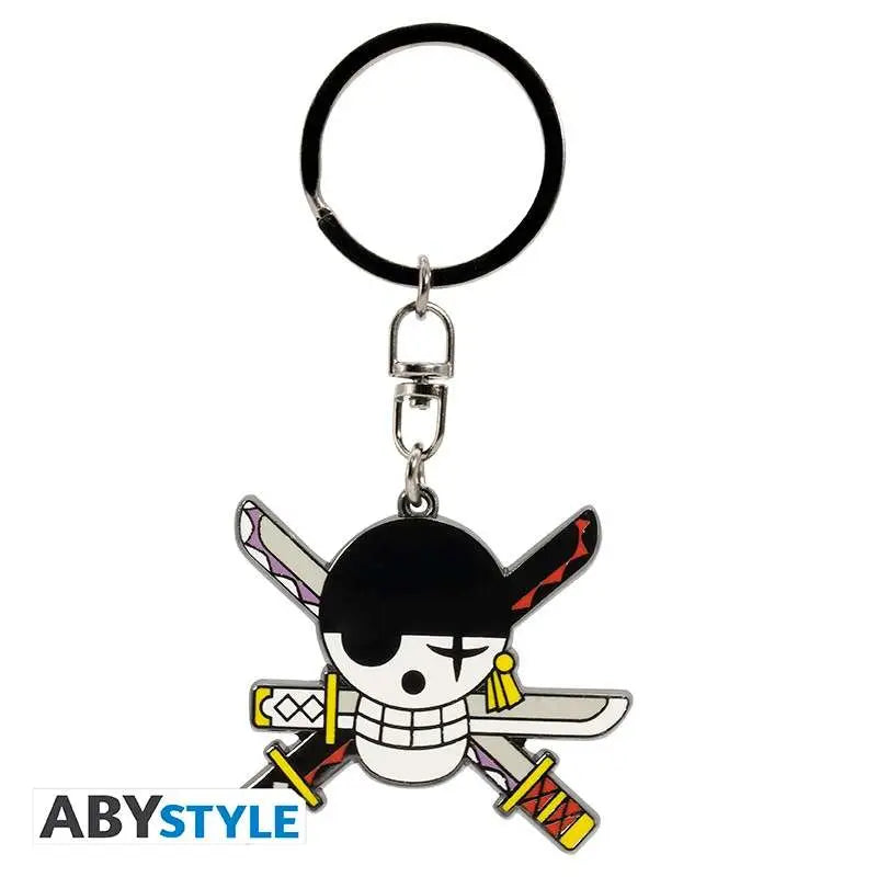 ONE PIECE RORONOA ZORO EMBLEM KEYCHAIN