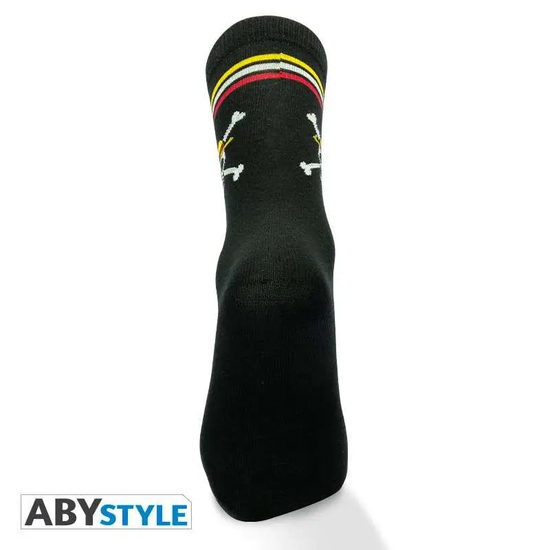 ONE PIECE SKULL SOCKS BLACK