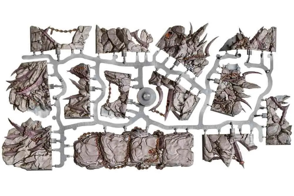 DUNGEONS & LASERS DEMONIC CAVES PRISMACAST PRE-PAINTED TERRAINS