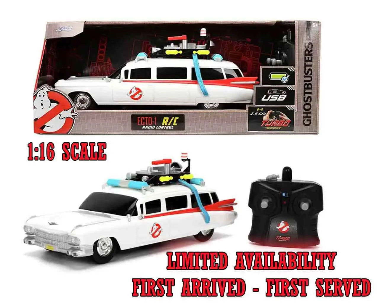 GHOSTBUSTERS ECTO 1 1/16 REMOTE CONTROL MODEL