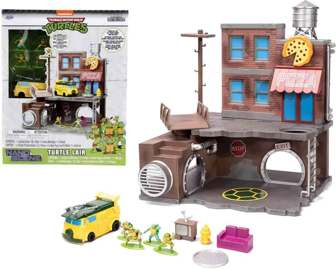 TEENAGE MUTANT NINJA TURTLE LAIR NANO SCENE DIORAMA
