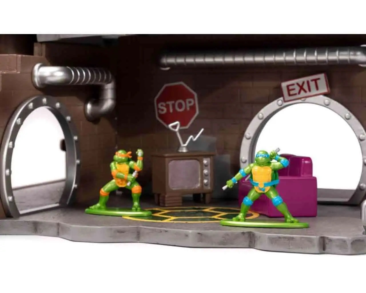 TEENAGE MUTANT NINJA TURTLE LAIR NANO SCENE DIORAMA