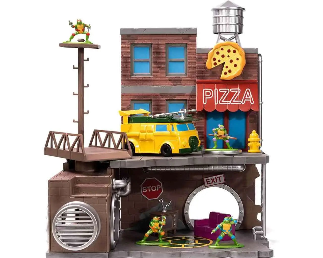 TEENAGE MUTANT NINJA TURTLE LAIR NANO SCENE DIORAMA