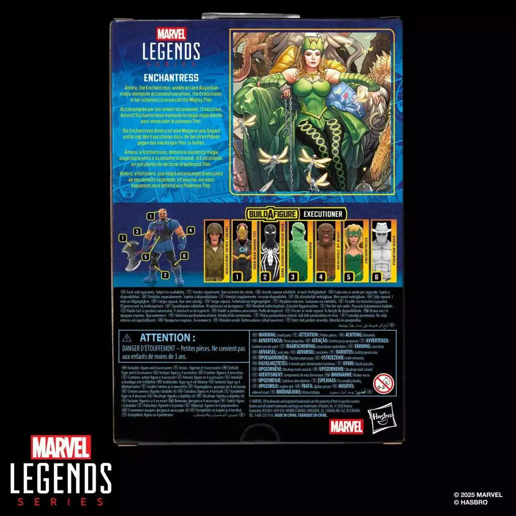 MARVEL LEGENDS EXECUTIONER BFS ENCHANTRESS ACTION FIGURE