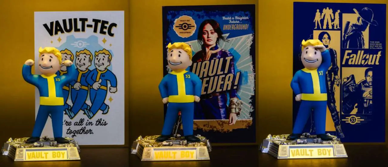 MOVIE MANIACS FALLOUT VAULT BOY ASSORTMENT SET (3)