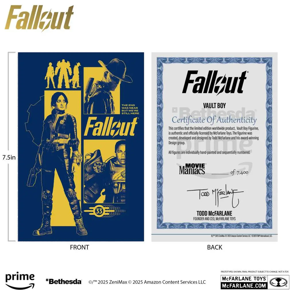 MOVIE MANIACS FALLOUT VAULT BOY ASSORTMENT SET (3)