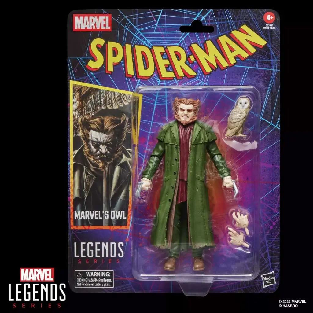 MARVEL LEGENDS SPIDER-MAN VINTAGE OWL ACTION FIGURE