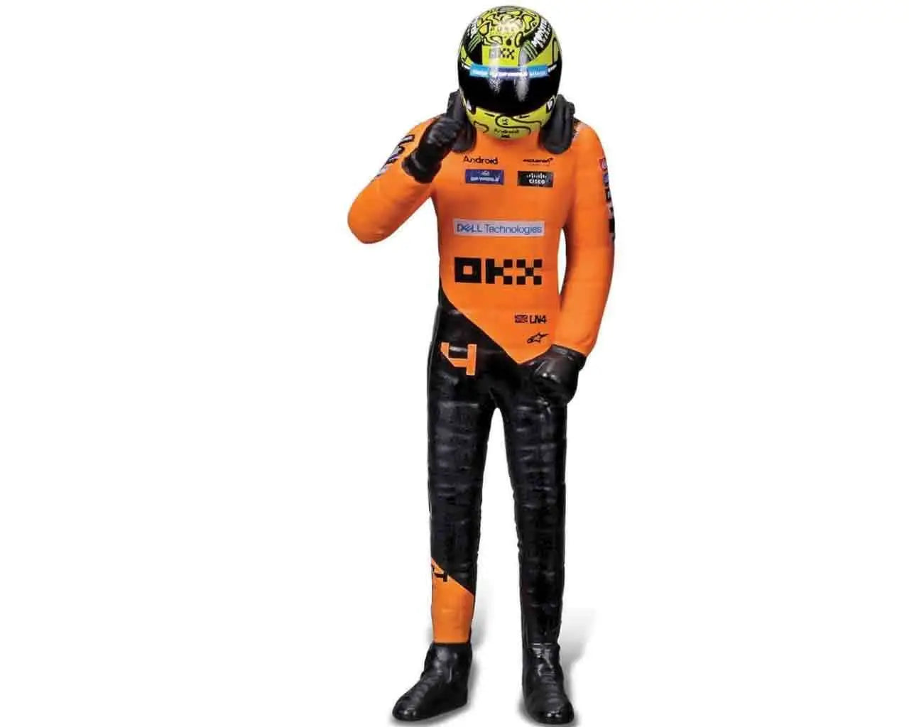 F1 MC LAREN MCL38 WITH NORRIS FIGURE - 1:24 DIE-CAST MODEL