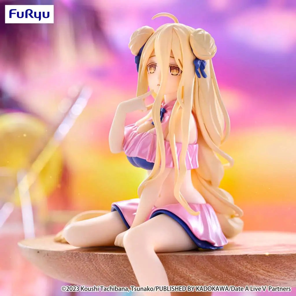 DATE A LIVE V MUKURU SWIMSUIT PASTEL PINK NOODLE STOPPER FIGURE