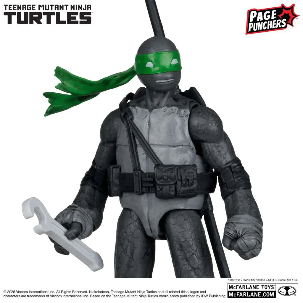 TEENAGE MUTANT NINJA TURTLES 5inch DONATELLO FIGURE WITH COMIC (B,W&G VARIANT)