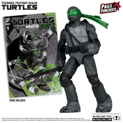 TEENAGE MUTANT NINJA TURTLES 5inch DONATELLO FIGURE WITH COMIC (B,W&G VARIANT)