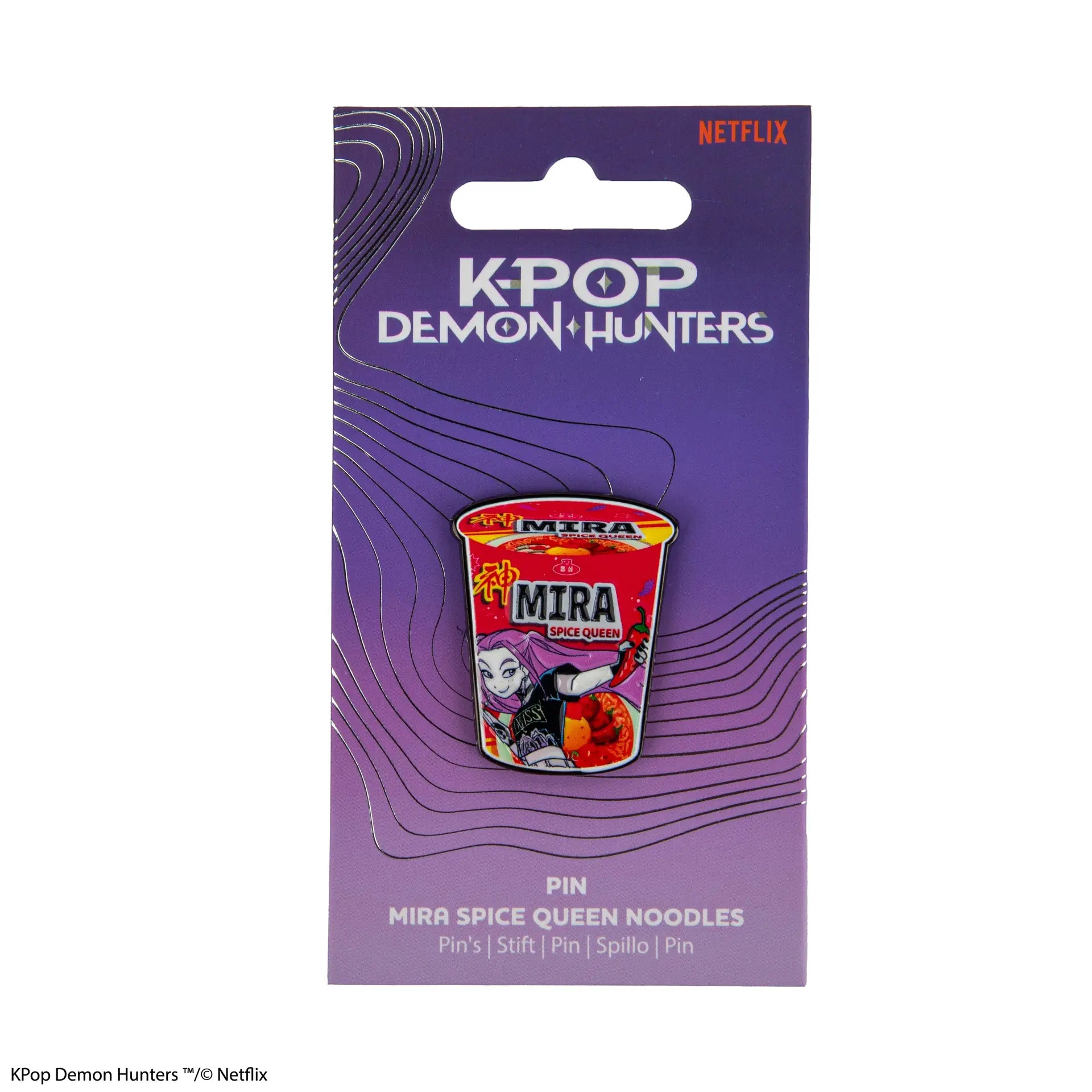 KPOP DEMON HUNTERS MIRA SPICE QUEEN NOODLES PIN