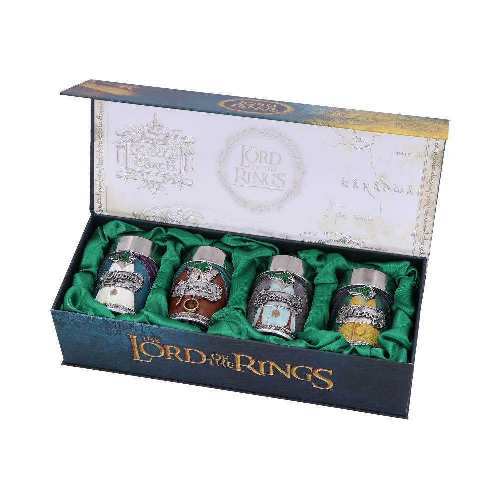 THE LORD OF THE RINGS HOBBIT SHOT GLASS SET