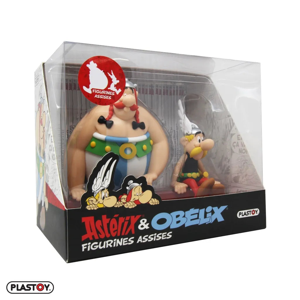 ASTERIX & OBELIX SEATED FIGURES