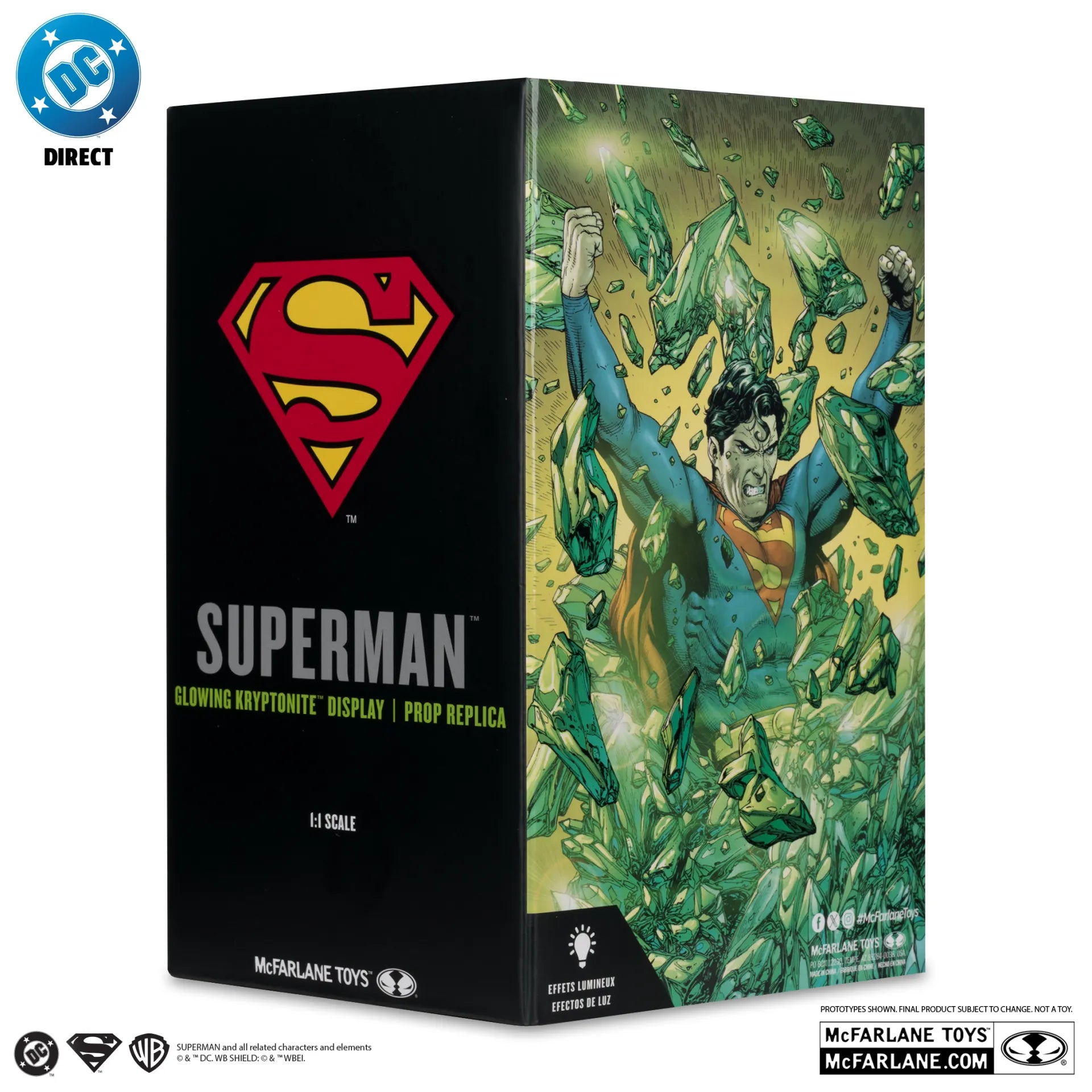 DC DIRECT SUPERMAN KRYPTONITE DISPLAY 1:1 SCALE PROP REPLICA
