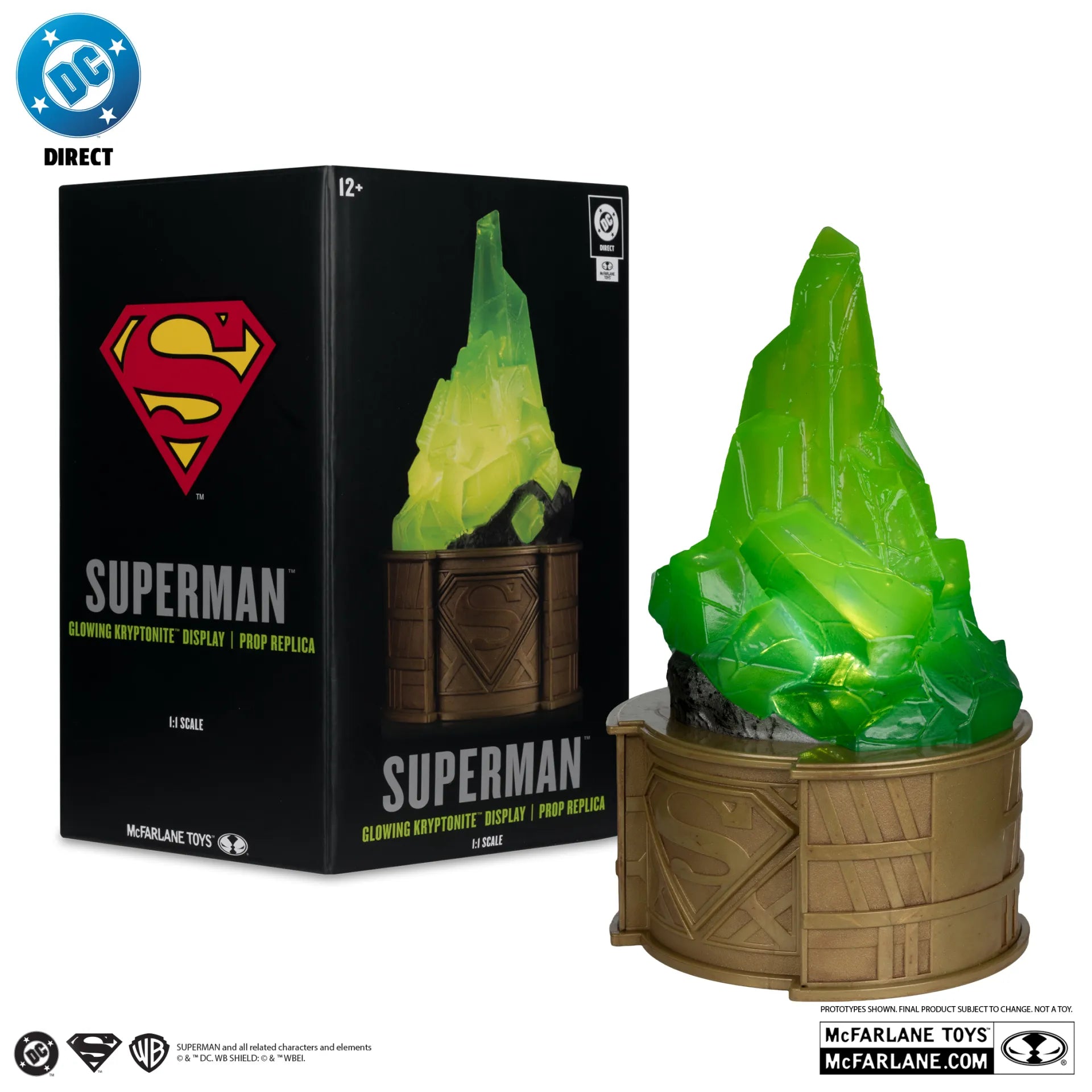 DC DIRECT SUPERMAN KRYPTONITE DISPLAY 1:1 SCALE PROP REPLICA
