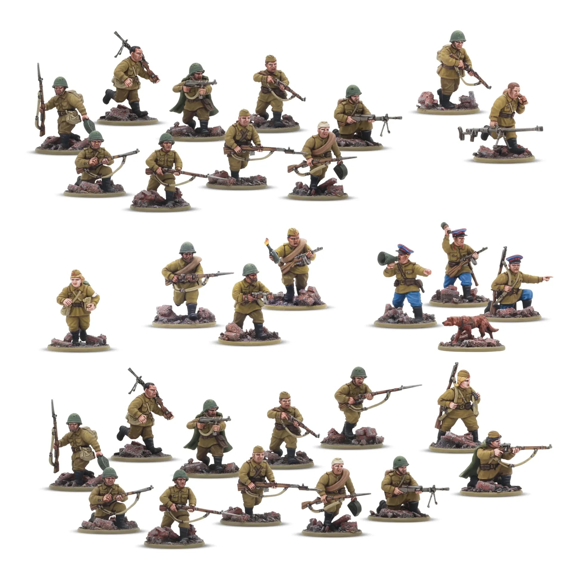 BOLT ACTION SOVIET ARMY INFANTRY PLATOON
