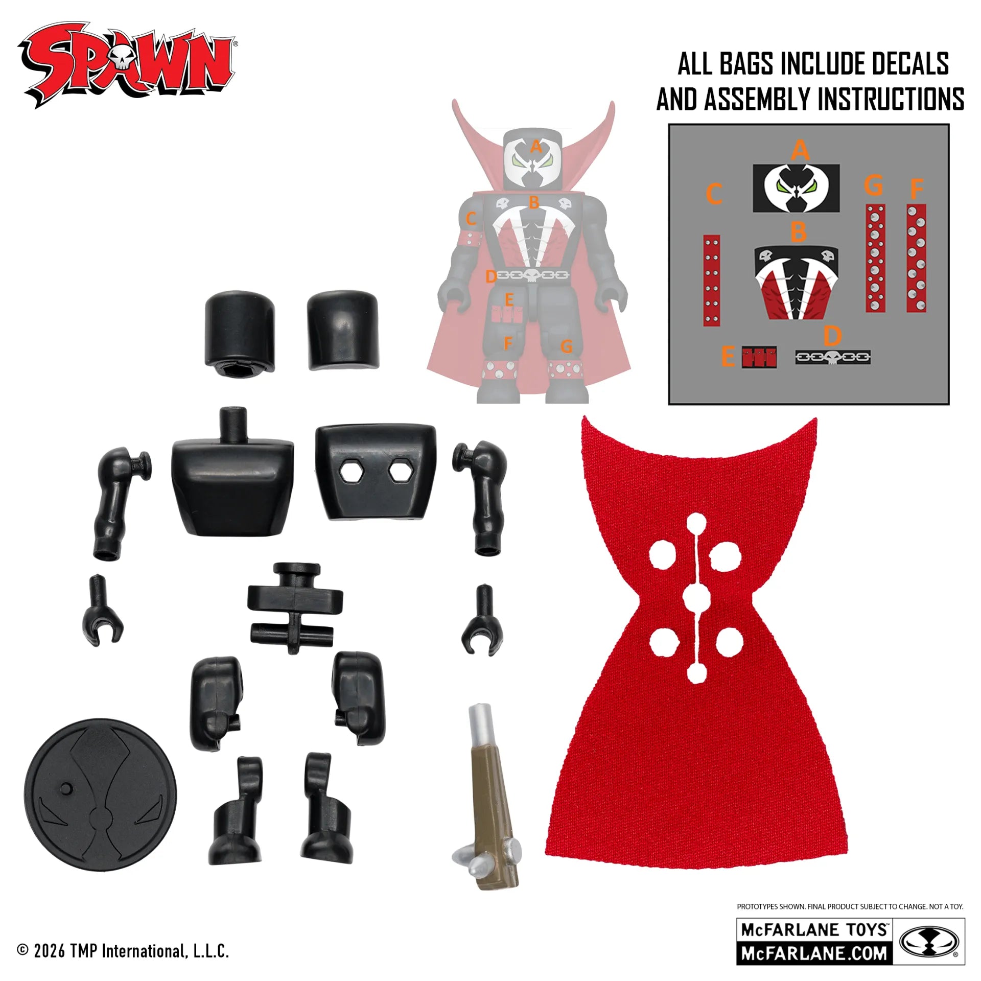 SPAWN CONSTRUCT-A-FIGURE BLIND BAG S1 DISPLAY (36)
