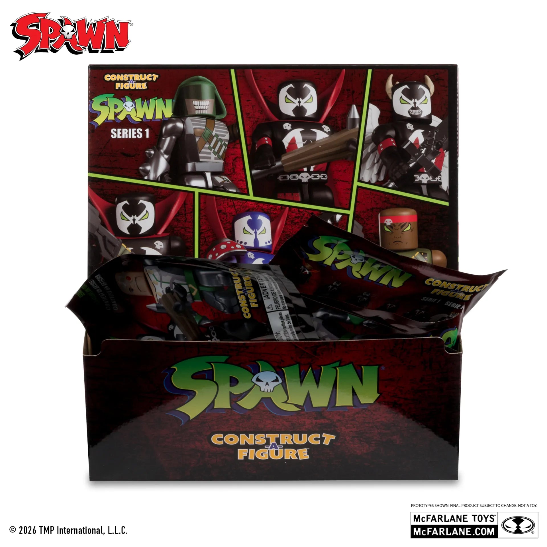 SPAWN CONSTRUCT-A-FIGURE BLIND BAG S1 DISPLAY (36)
