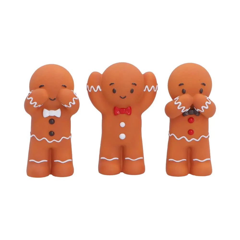 THREE WISE GINGERBREAD FIGURE
