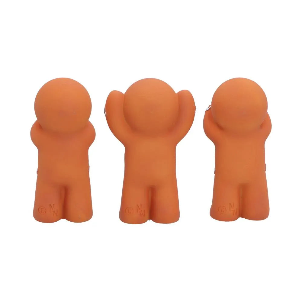 THREE WISE GINGERBREAD FIGURE
