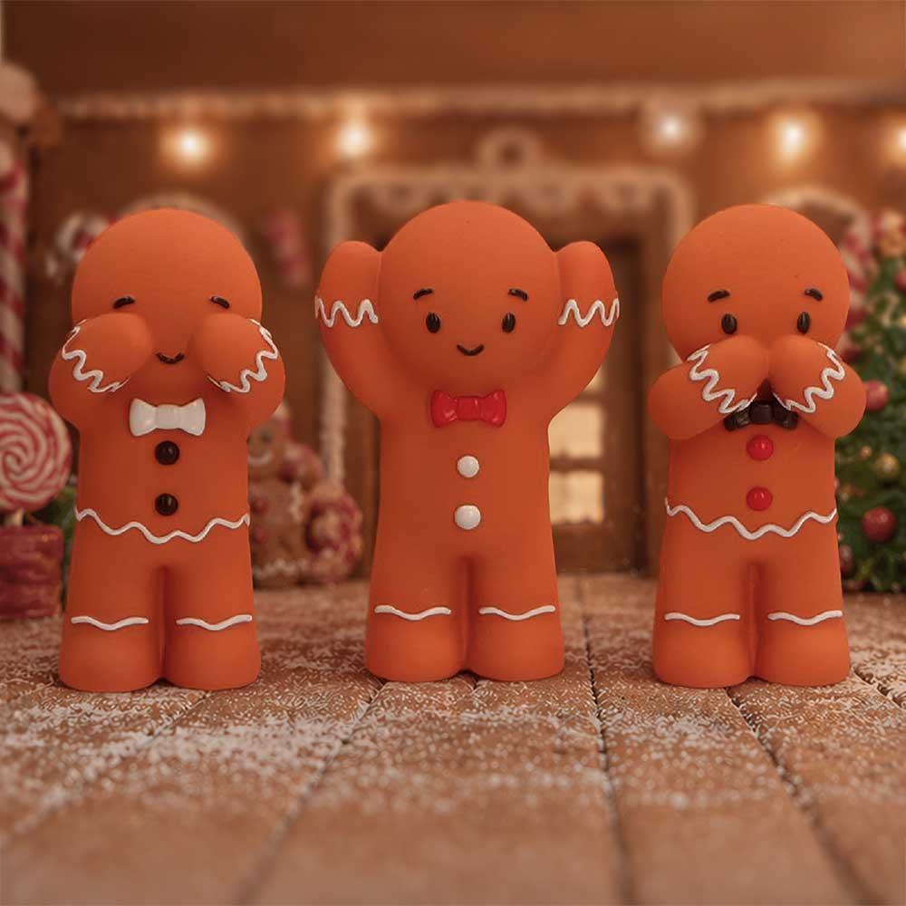 THREE WISE GINGERBREAD FIGURE