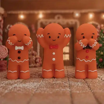 THREE WISE GINGERBREAD FIGURE