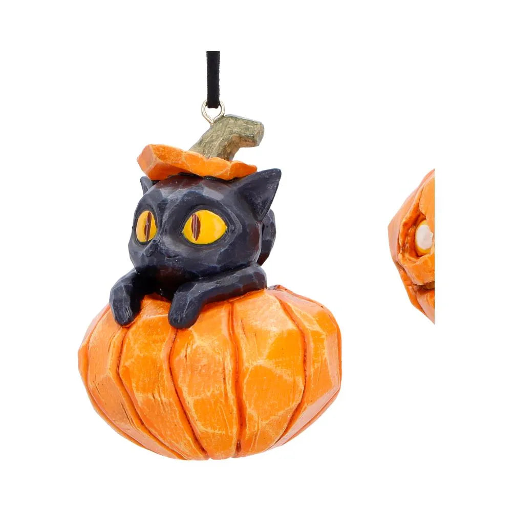 PUMPKIN & PATCH HANGING ORNAMENTS SET (2)