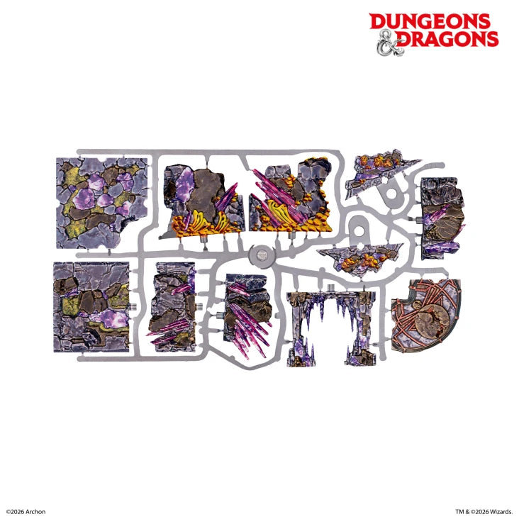 DUNGEONS & LASERS D&D UNDERDARK PRE-PAINTED TERRAIN SET