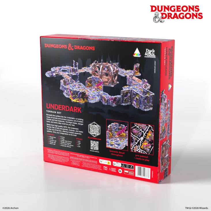 DUNGEONS & LASERS D&D UNDERDARK PRE-PAINTED TERRAIN SET