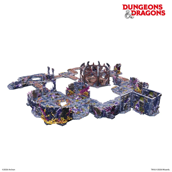 DUNGEONS & LASERS D&D UNDERDARK PRE-PAINTED TERRAIN SET