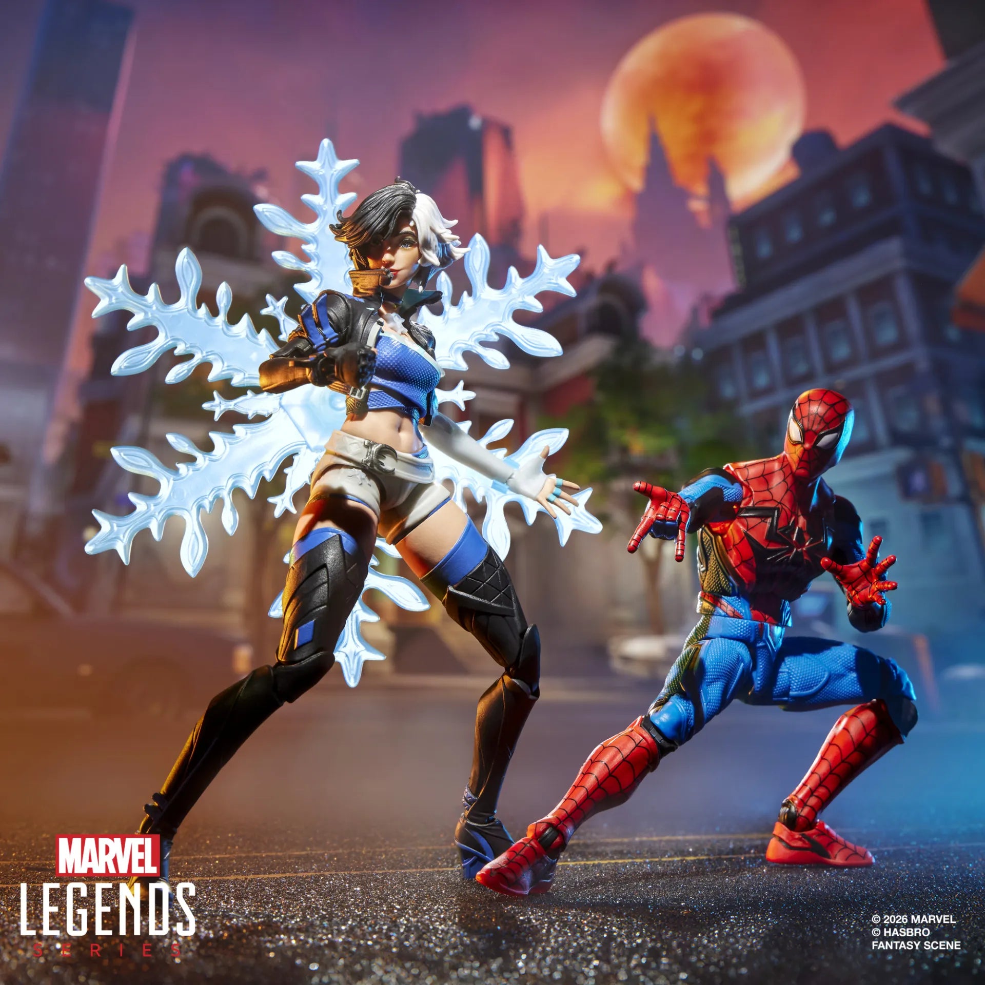 MARVEL LEGENDS MARVEL RIVALS SPIDER-MAN AND LUNA SNOW ACTION FIGURES