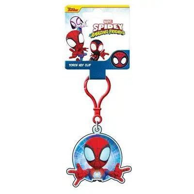 SPIDER MAN SPIDEY GLOW WEBS TORCH KEY CLIP