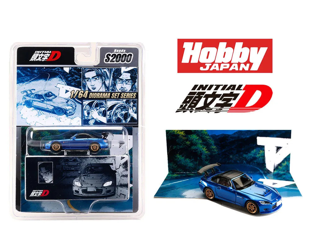 INITIALD 1/64 HONDA S2000 TOSHIYA JOSHIMA VS TAKUMI FUJIWARA