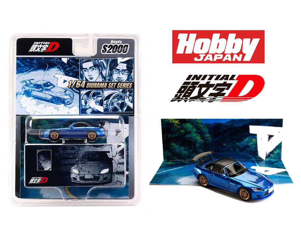 INITIALD 1/64 HONDA S2000 TOSHIYA JOSHIMA VS TAKUMI FUJIWARA