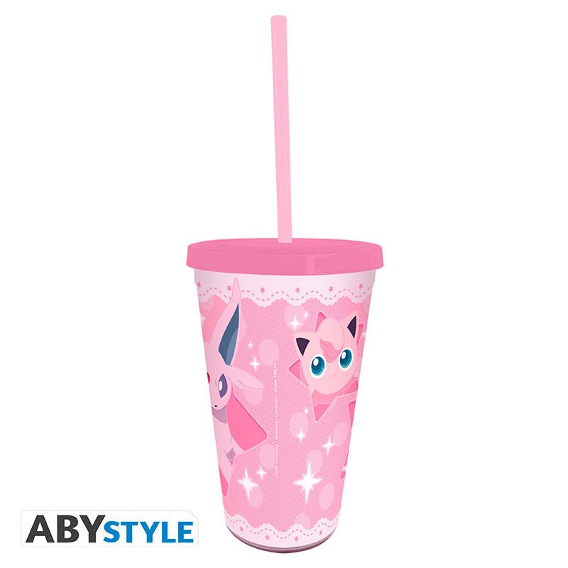 POKEMON MENTALI & FRIENDS TUMBLER WITH STRAW