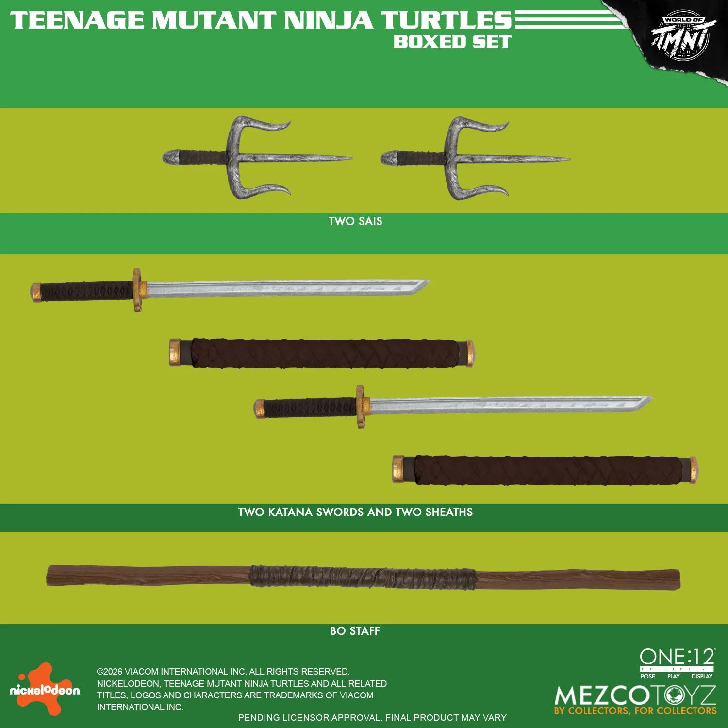 ONE 12 COLLECTIVE TEENAGE MUTANT NINJA TURTLES FIGURES BOX SET